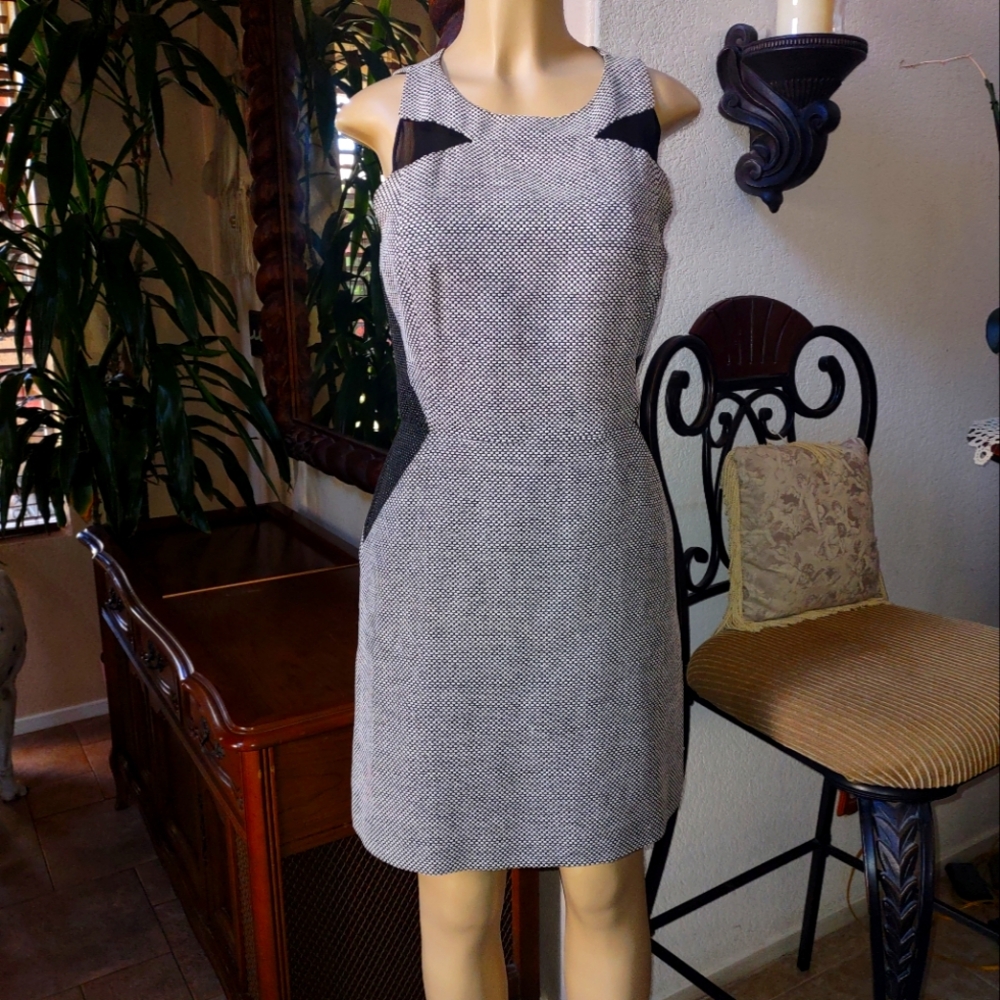 Banana Republic sleeveless above knees dress with pockets.